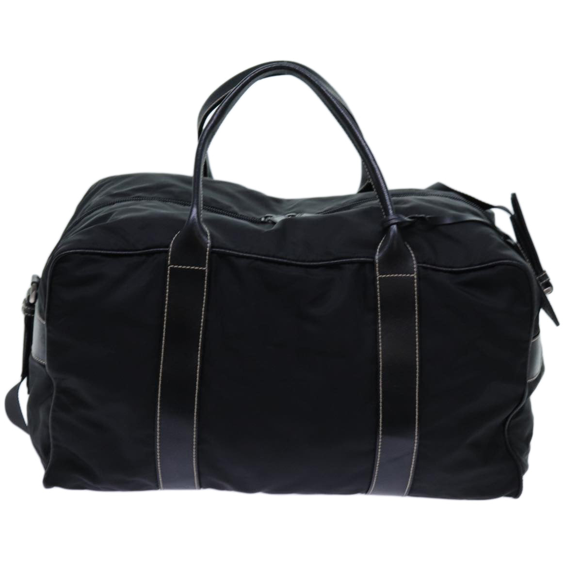 PRADA Boston Bag Nylon 2way Black Auth 70821 - 0