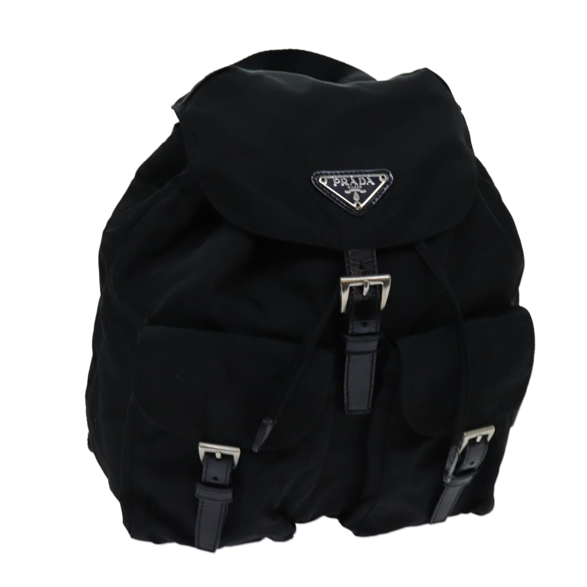 PRADA Backpack Nylon Black Auth 70822