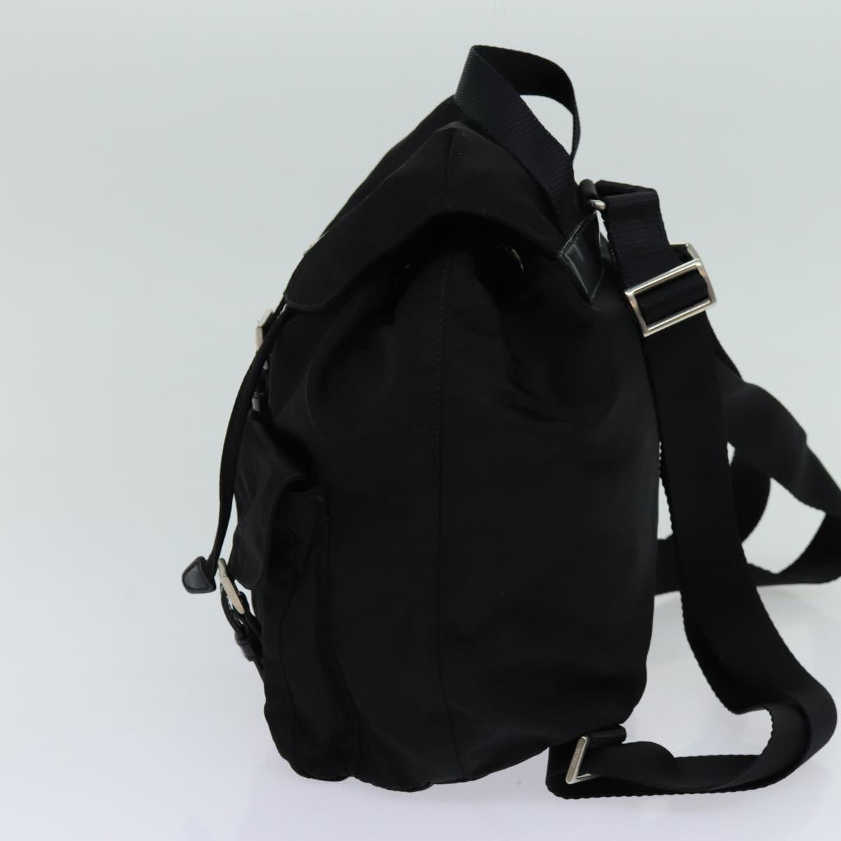 PRADA Backpack Nylon Black Auth 70822