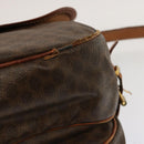 CELINE Macadam Canvas Shoulder Bag PVC Brown Auth 70829-10