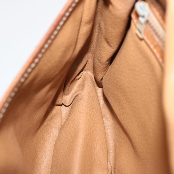 CELINE Macadam Canvas Shoulder Bag PVC Brown Auth 70829
