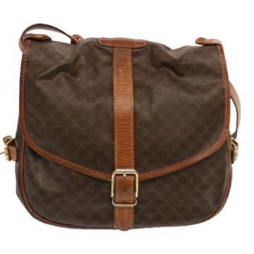 CELINE Macadam Canvas Shoulder Bag PVC Brown Auth 70829 - 0