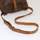 CELINE Macadam Canvas Umhängetasche PVC Braun Auth 70829-7