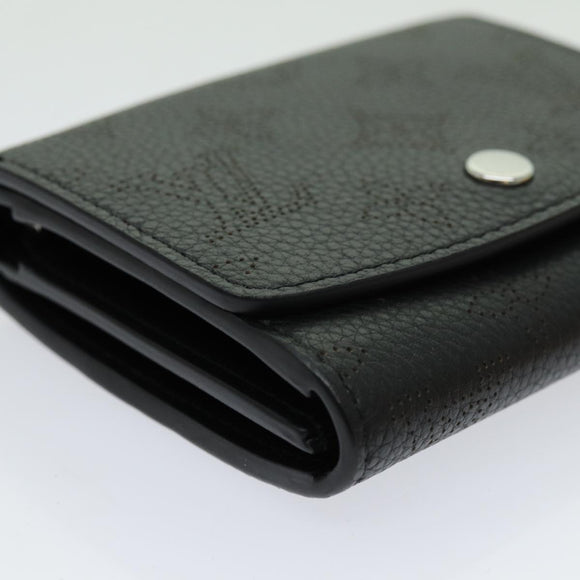 LOUIS VUITTON Mahina Portefeuille Iris Compact Wallet Noir M62540 LV Auth 70838M