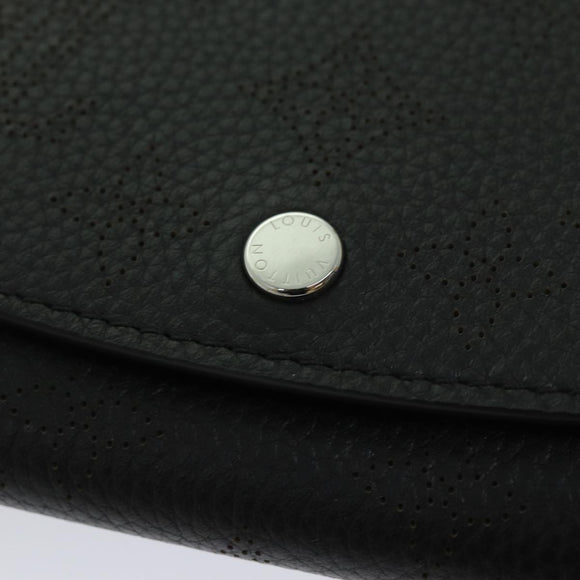 LOUIS VUITTON Mahina Portefeuille Iris Compact Wallet Noir M62540 LV Auth 70838M