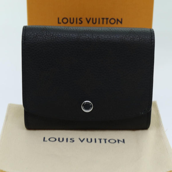 LOUIS VUITTON Mahina Portefeuille Iris Compact Wallet Noir M62540 LV Auth 70838M