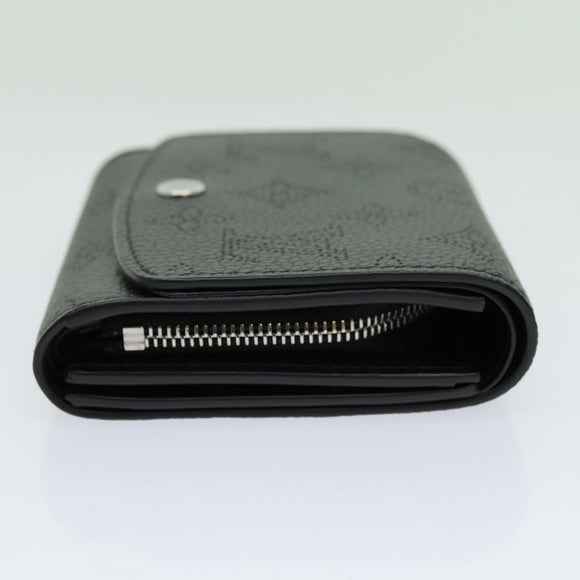 LOUIS VUITTON Mahina Portefeuille Iris Compact Wallet Noir M62540 LV Auth 70838M