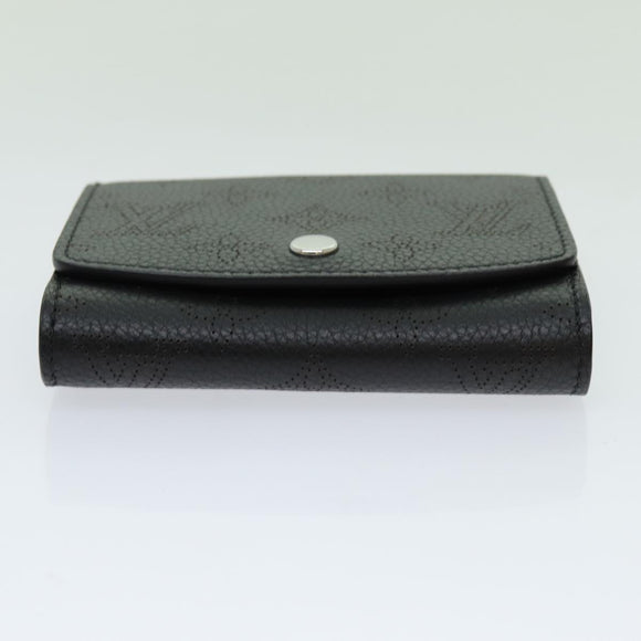 LOUIS VUITTON Mahina Portefeuille Iris Compact Wallet Noir M62540 LV Auth 70838AM