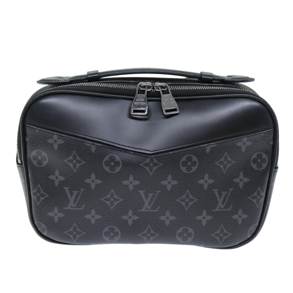 LOUIS VUITTON Monogram Eclipse Bum Bag Shoulder Bag M42906 LV Auth 70858A