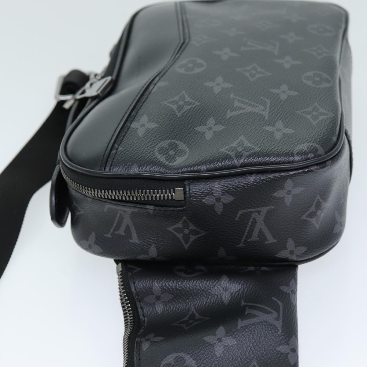 LOUIS VUITTON Monogram Eclipse Bum Bag Shoulder Bag M42906 LV Auth 70858A