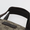 GUCCI GG Supreme Hand Bag PVC Beige 141976 Auth 70862-9