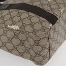 GUCCI GG Supreme Hand Bag PVC Beige 141976 Auth 70862-15