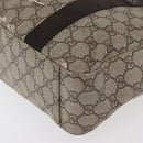 GUCCI GG Supreme Hand Bag PVC Beige 141976 Auth 70862-16