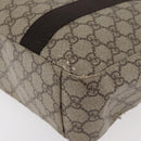 GUCCI GG Supreme Hand Bag PVC Beige 141976 Auth 70862-17
