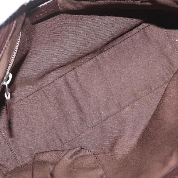 GUCCI GG Supreme Hand Bag PVC Beige 141976 Auth 70862
