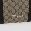 GUCCI GG Supreme Hand Bag PVC Beige 141976 Auth 70862-2