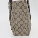 GUCCI GG Supreme Hand Bag PVC Beige 141976 Auth 70862-4
