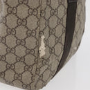 GUCCI GG Supreme Hand Bag PVC Beige 141976 Auth 70862-6