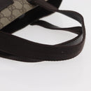 GUCCI GG Supreme Hand Bag PVC Beige 141976 Auth 70862-8