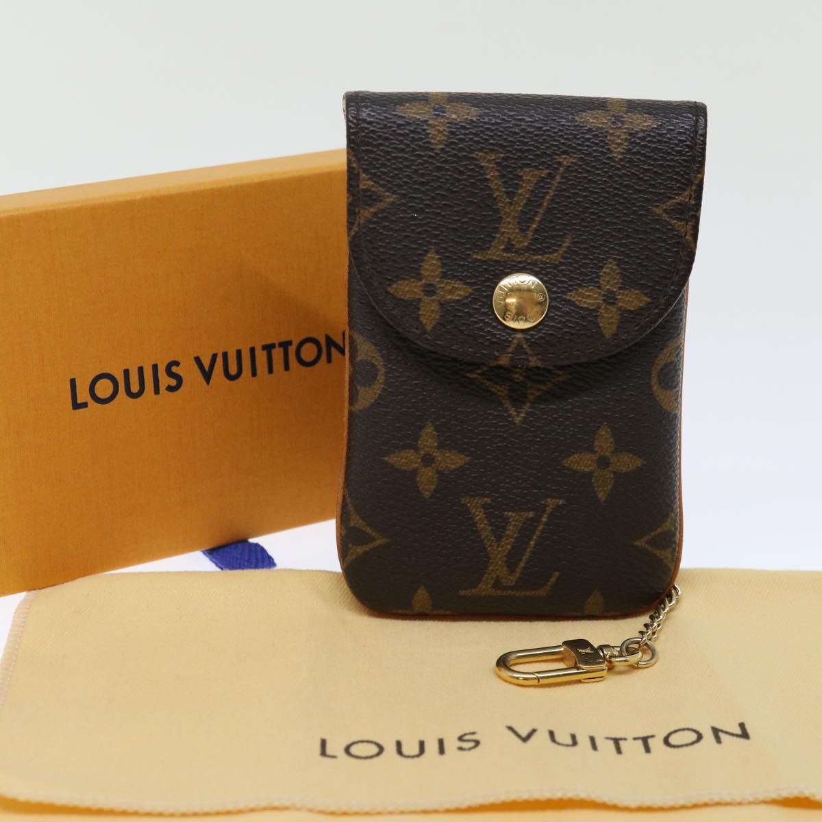 LOUIS VUITTON Monogram Etui Telephonne MM Cell Phone Case M66546 LV Auth 70936