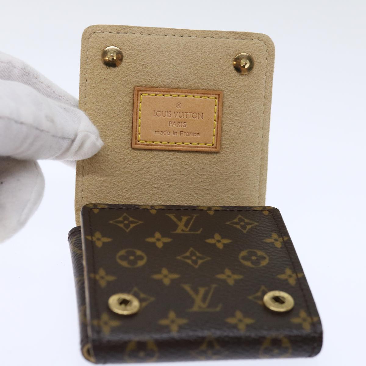 LOUIS VUITTON Monogram Jewelry Case Jewelry Box LV Auth 70942