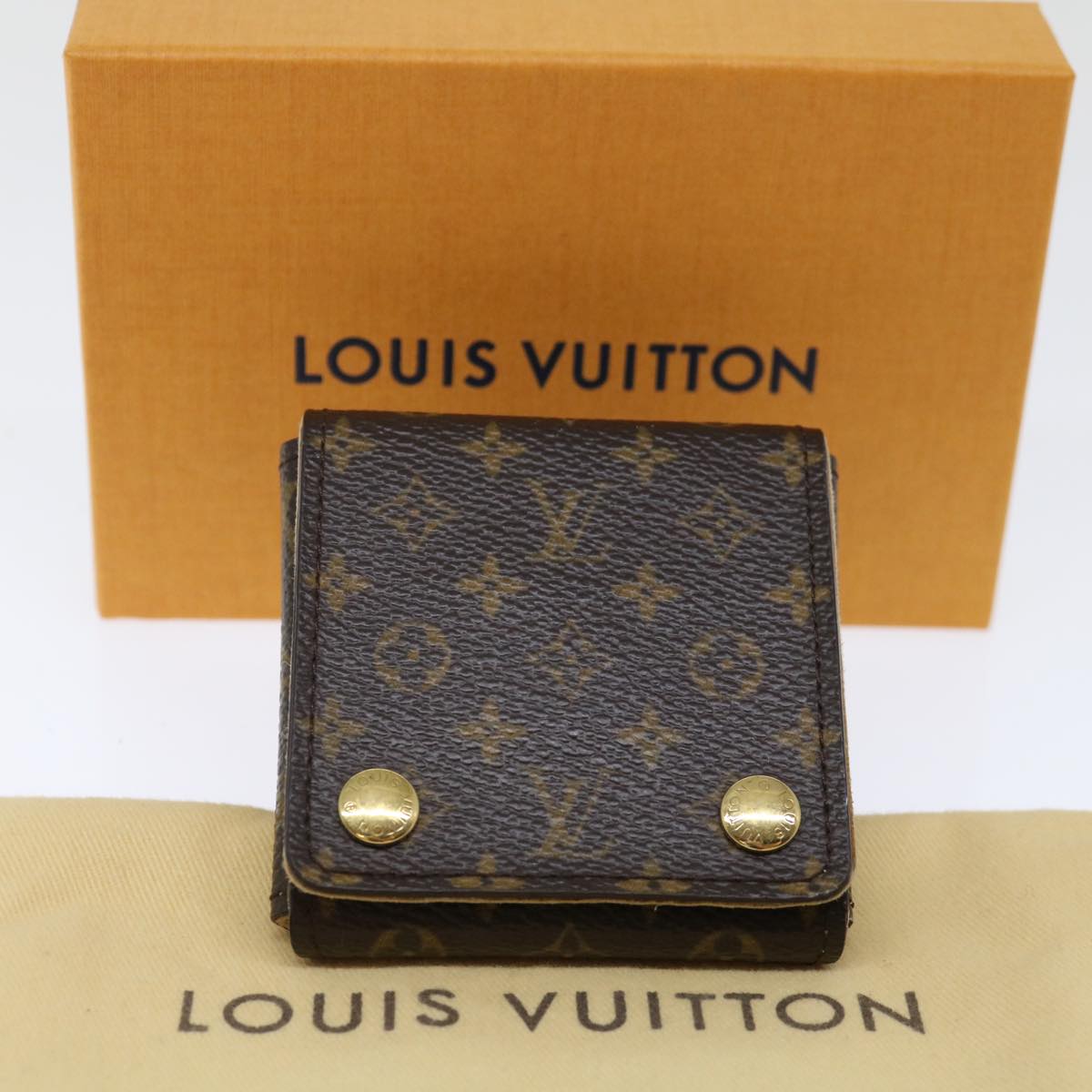 LOUIS VUITTON Monogram Jewelry Case Jewelry Box LV Auth 70942