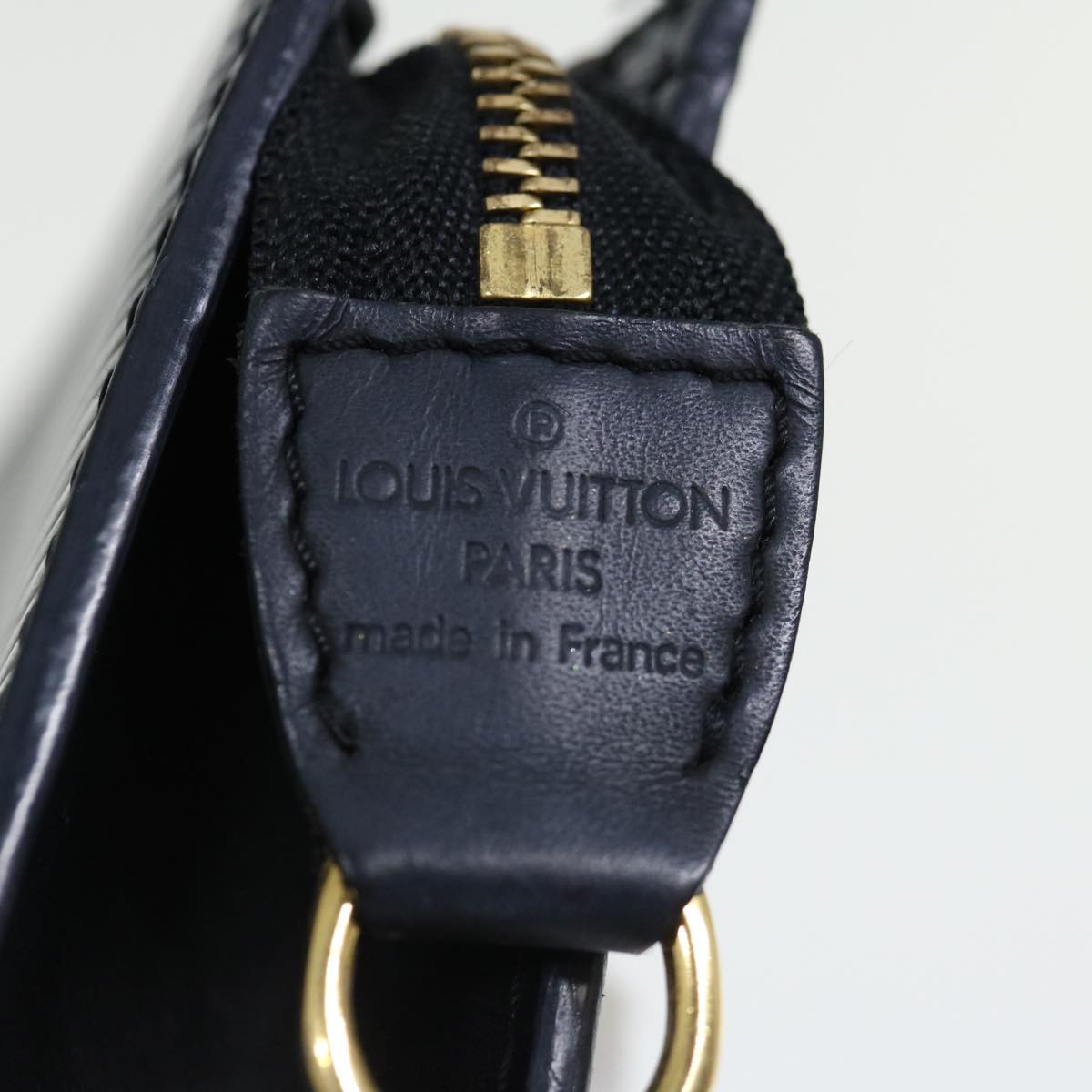 LOUIS VUITTON Epi Bucket PM Shoulder Bag Black M58992 LV Auth 70952