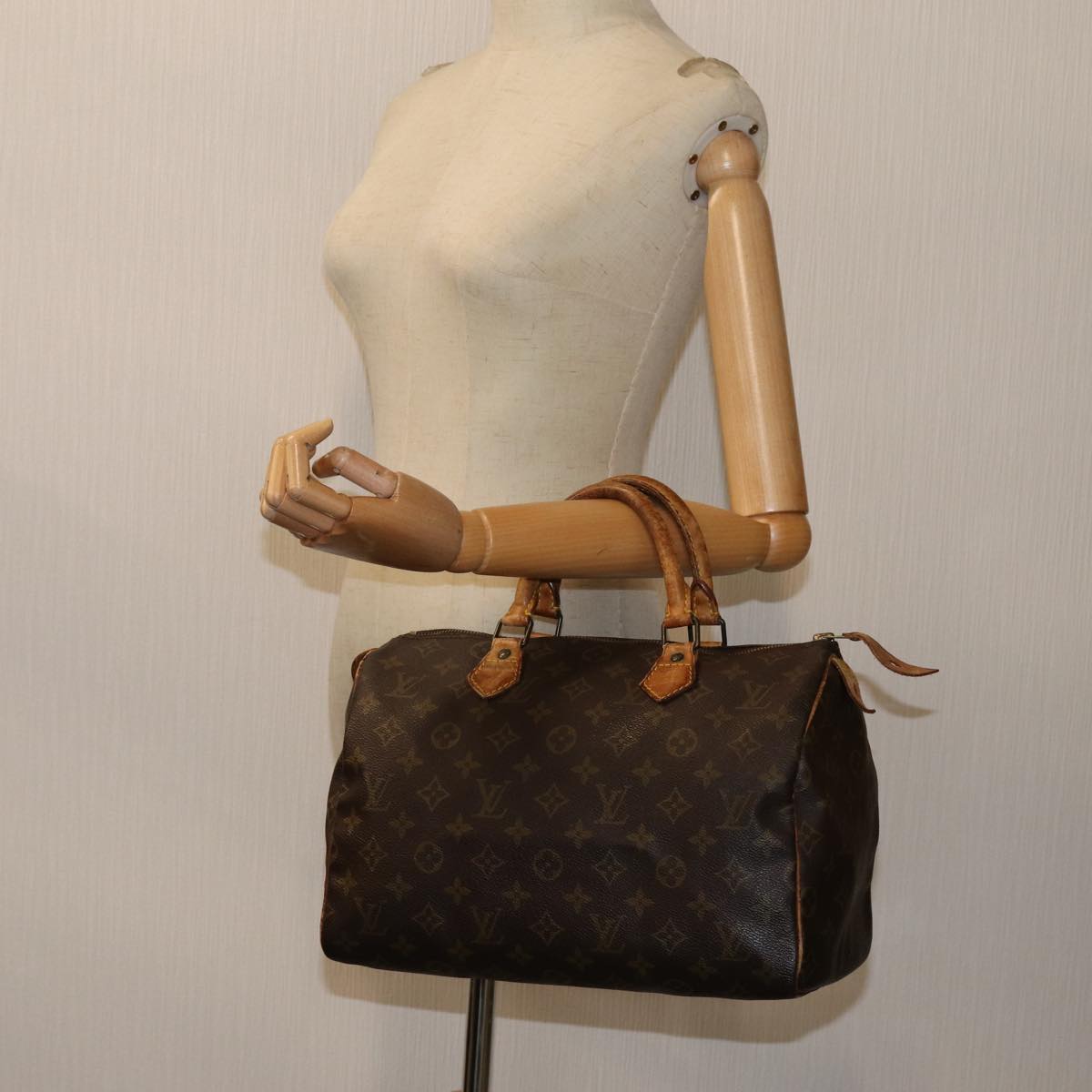 LOUIS VUITTON Monogram Speedy 30 Hand Bag M41526 LV Auth 70963