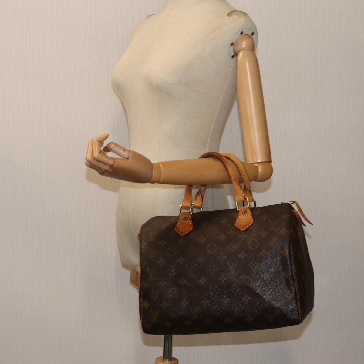 LOUIS VUITTON Monogram Speedy 30 Hand Bag M41526 LV Auth 70964