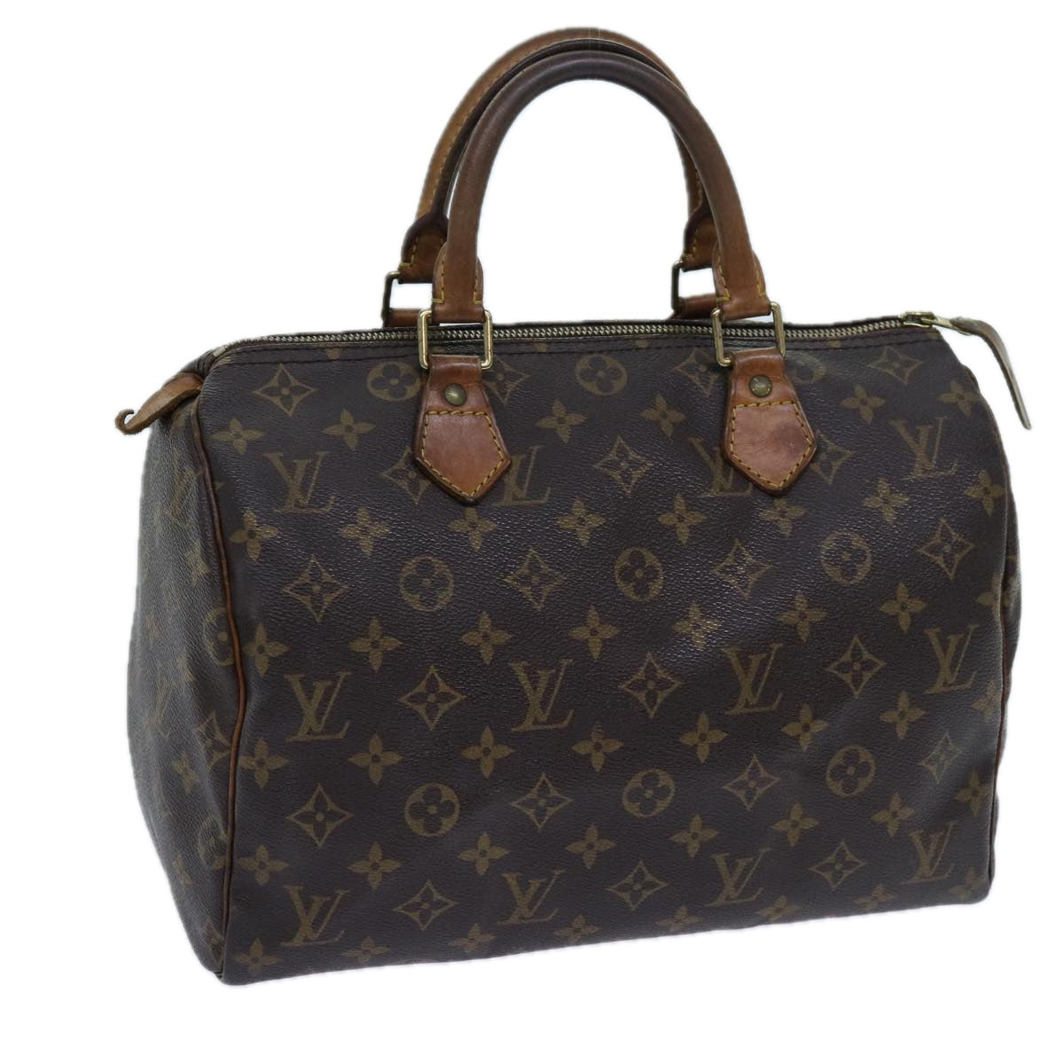 LOUIS VUITTON Monogram Speedy 30 Hand Bag M41526 LV Auth 70965