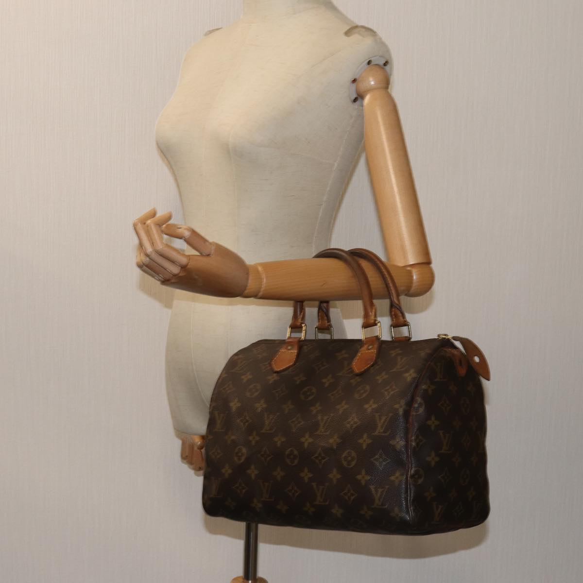 LOUIS VUITTON Monogram Speedy 30 Hand Bag M41526 LV Auth 70965