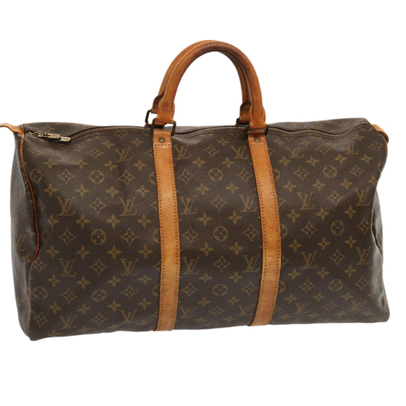 LOUIS VUITTON Monogram Keepall 50 Boston Bag M41426 LV Auth 70988