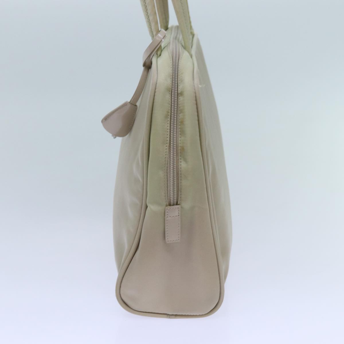 PRADA Shoulder Bag Nylon Beige Auth 71017