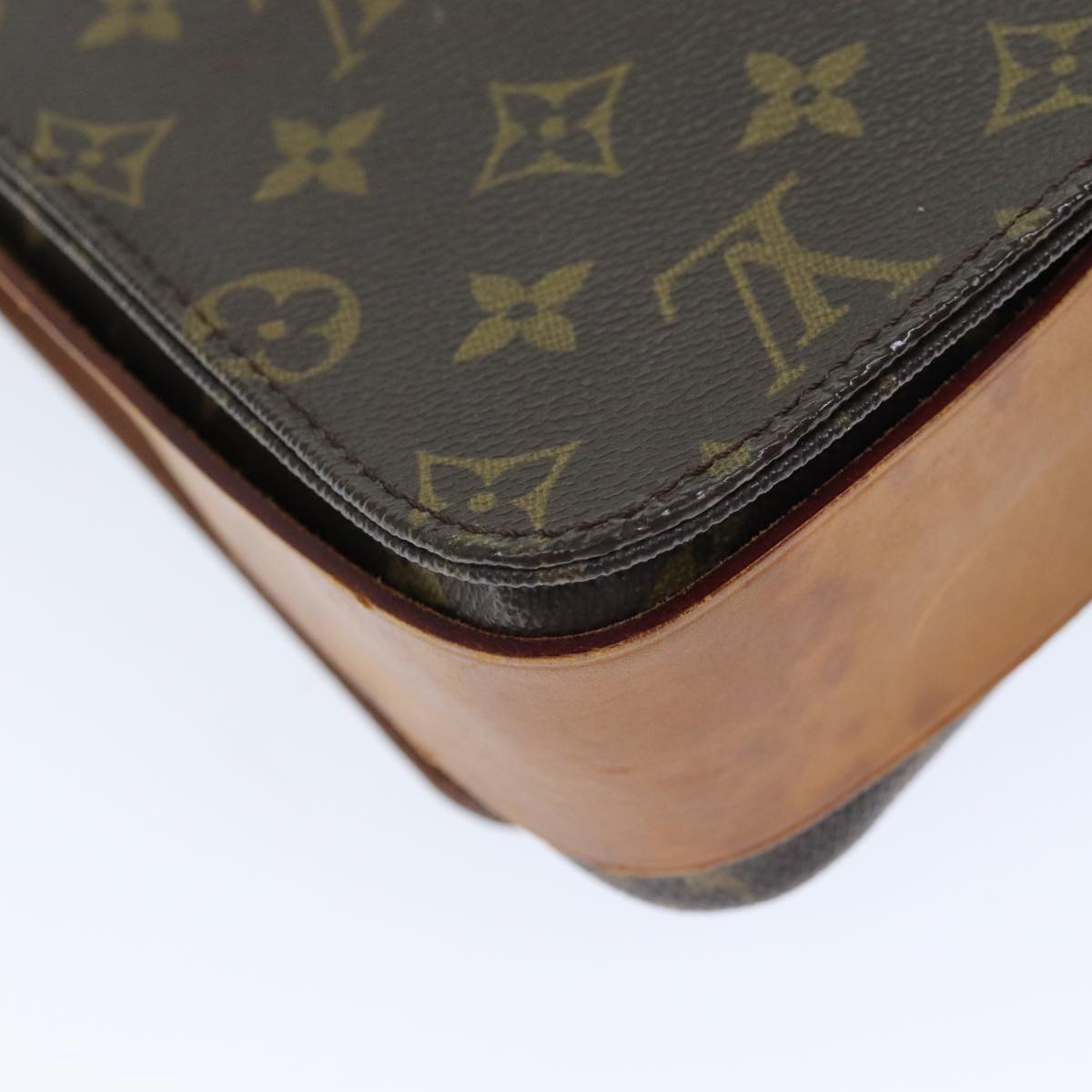 LOUIS VUITTON Monogram Cartouchiere GM Shoulder Bag M51252 LV Auth 71046