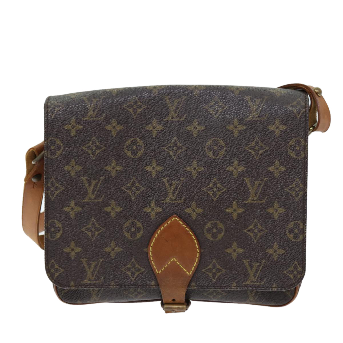 LOUIS VUITTON Monogram Cartouchiere GM Shoulder Bag M51252 LV Auth 71046