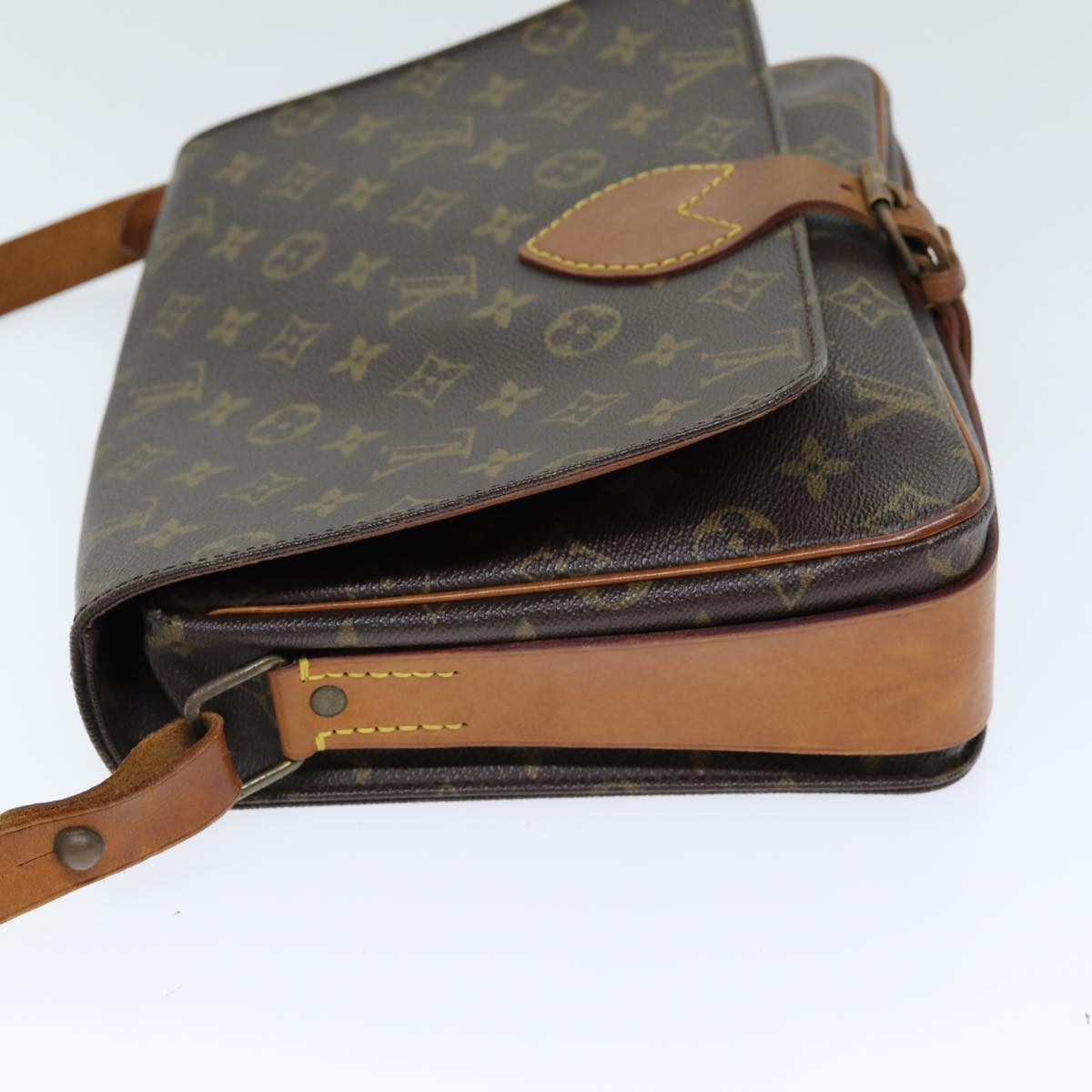 LOUIS VUITTON Monogram Cartouchiere GM Shoulder Bag M51252 LV Auth 71046