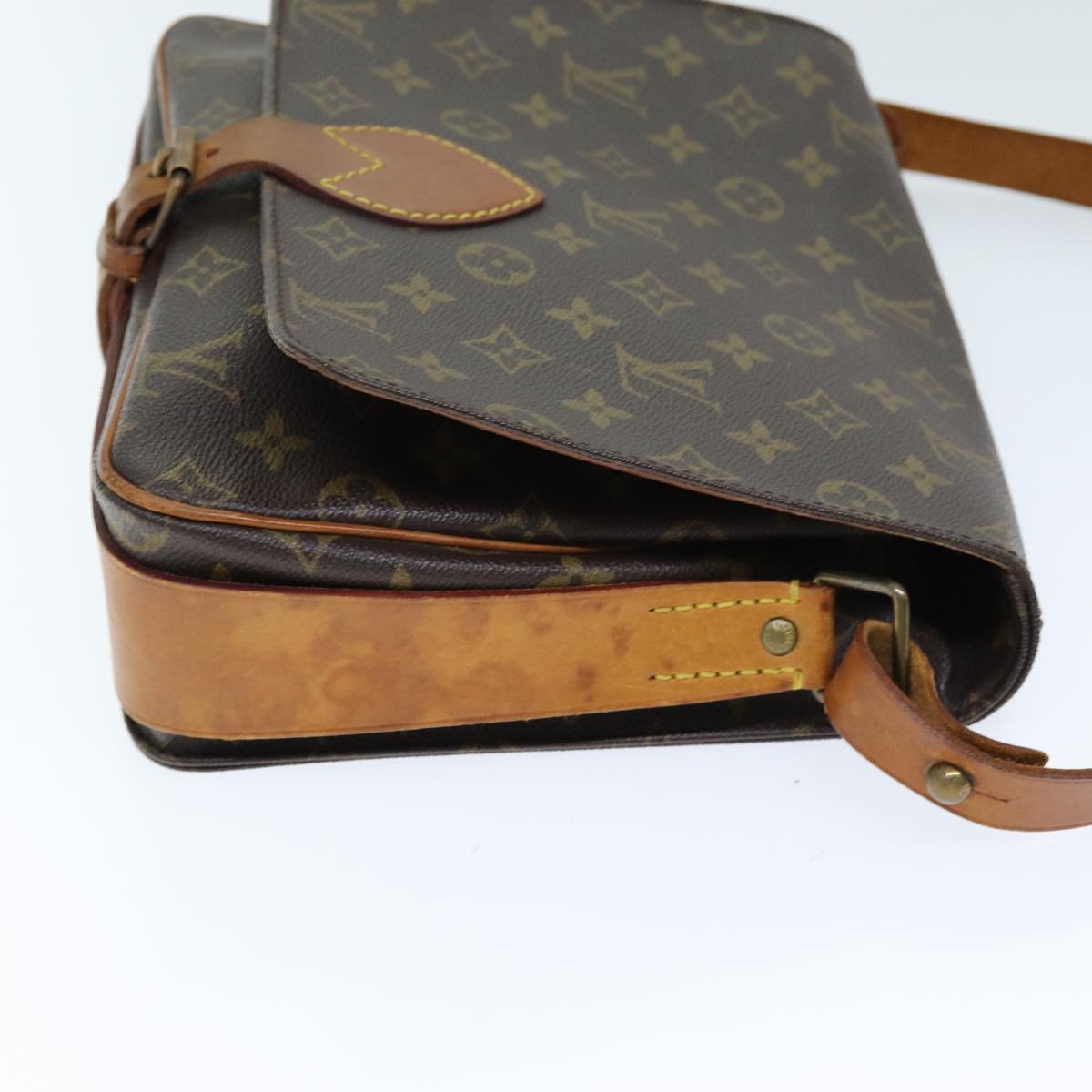 LOUIS VUITTON Monogram Cartouchiere GM Shoulder Bag M51252 LV Auth 71046