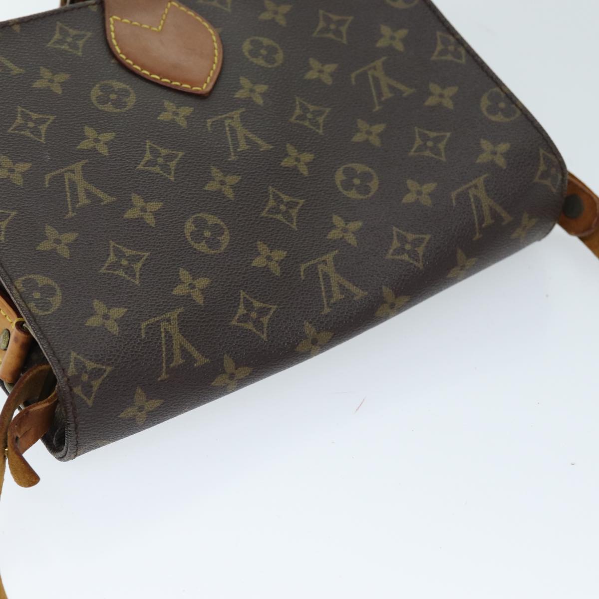 LOUIS VUITTON Monogram Cartouchiere GM Shoulder Bag M51252 LV Auth 71046