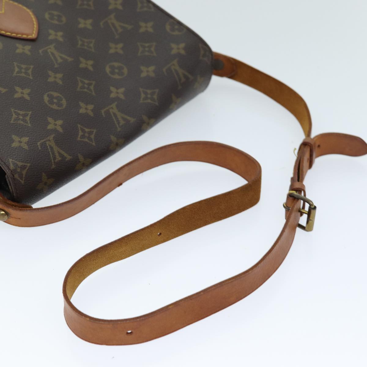 LOUIS VUITTON Monogram Cartouchiere GM Shoulder Bag M51252 LV Auth 71046