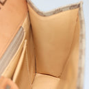 CELINE Macadam Canvas Shoulder Bag Coated Canvas Beige Auth 71054-20