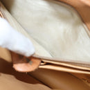 CELINE Macadam Canvas Shoulder Bag Coated Canvas Beige Auth 71054-11