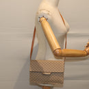 CELINE Macadam Canvas Shoulder Bag Coated Canvas Beige Auth 71054-22