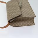 CELINE Macadam Canvas Shoulder Bag Coated Canvas Beige Auth 71054-4