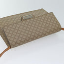 CELINE Macadam Canvas Shoulder Bag Coated Canvas Beige Auth 71054-6