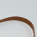 CELINE Macadam Canvas Shoulder Bag Coated Canvas Beige Auth 71054-8