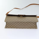 CELINE Macadam Canvas Shoulder Bag Coated Canvas Beige Auth 71054-5