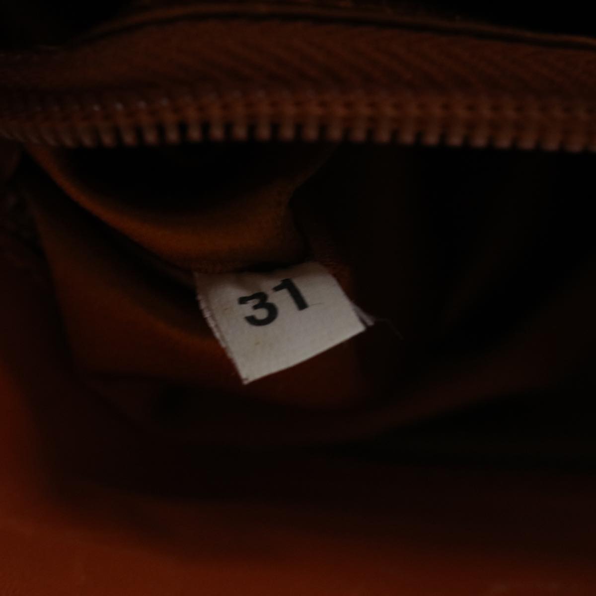 PRADA Shoulder Bag Canvas Beige Orange Auth 71062