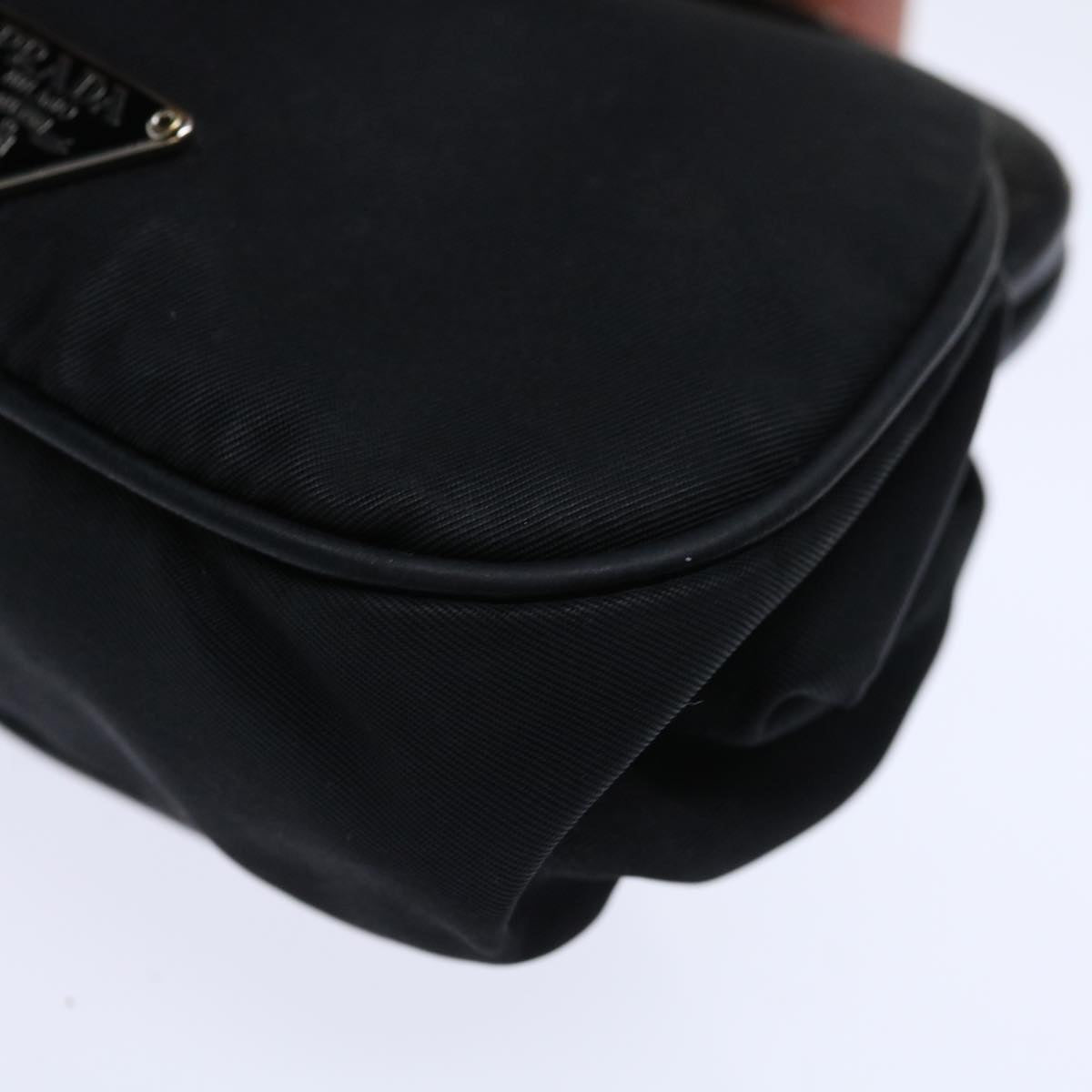 PRADA Coin Purse Nylon Black Auth 71076