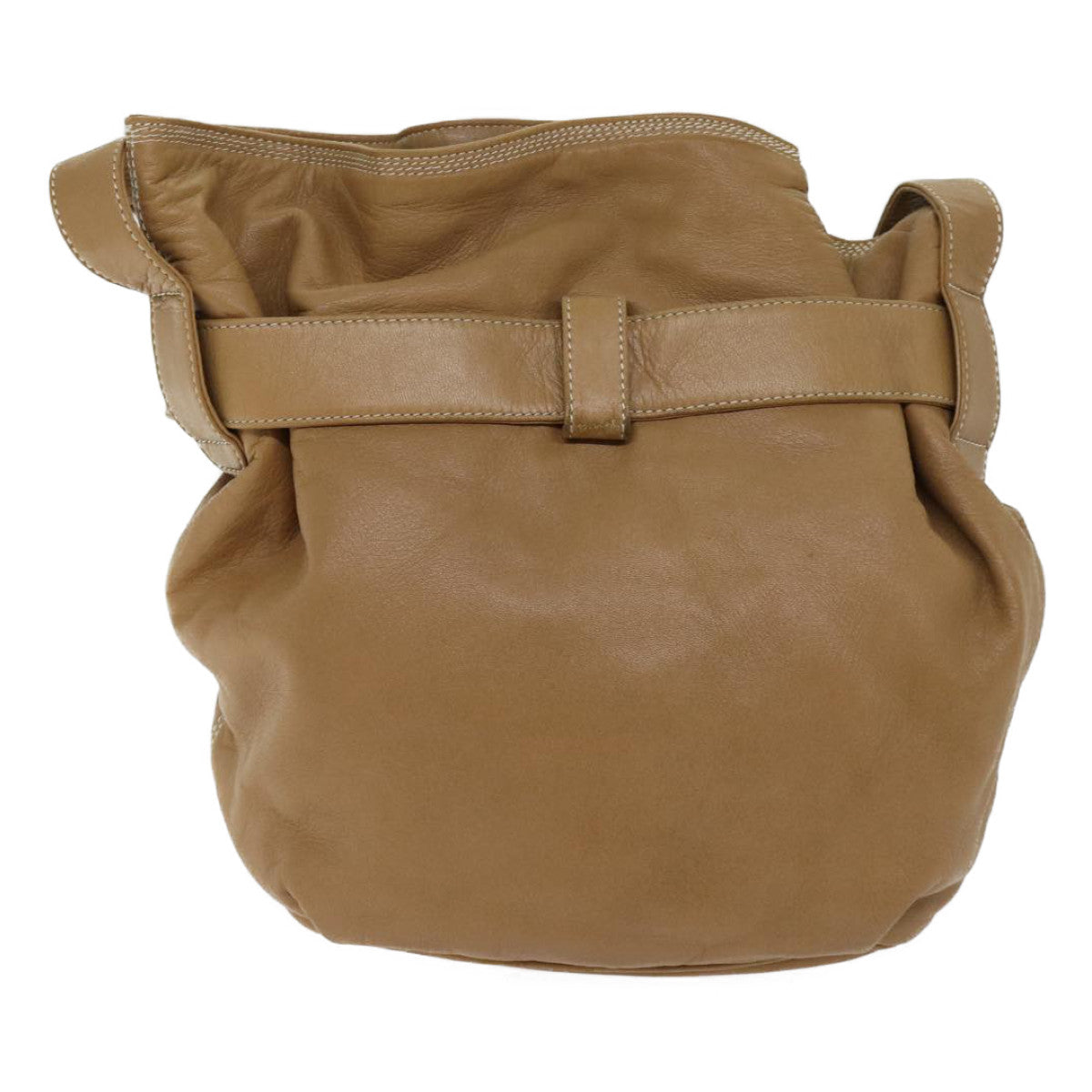 LOEWE Nappa Shoulder Bag Leather Brown Auth 71096 - 0