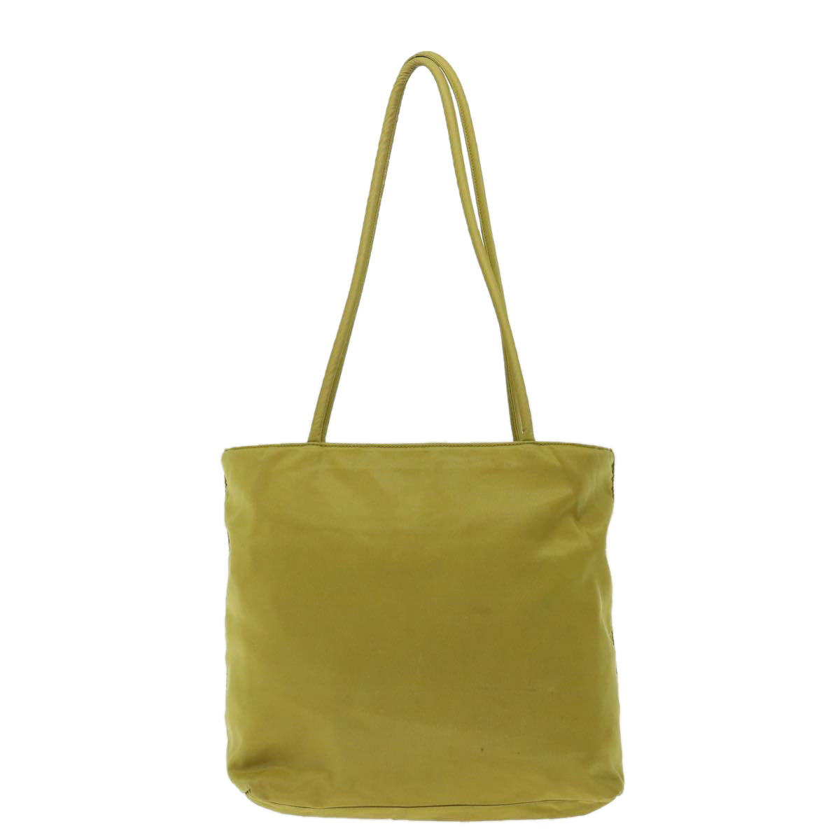 PRADA Hand Bag Nylon Khaki Auth 71098 - 0